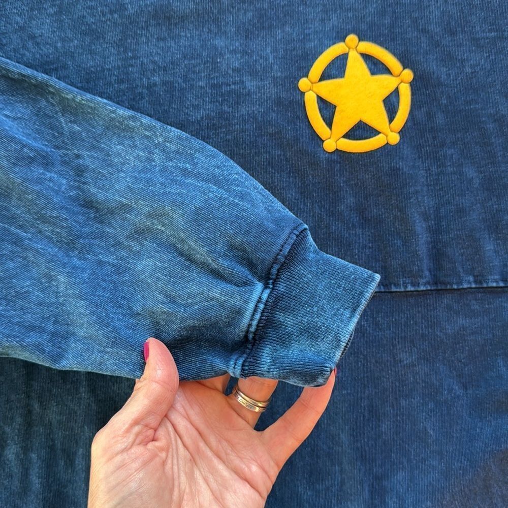 Sheriff Woody Disney Pixar Toy Story Adult Spirit Jersey Oversized Size Small - Picture 5 of 14